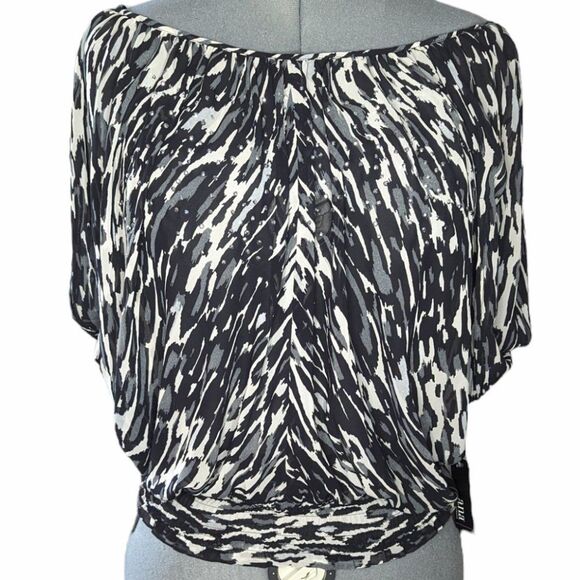 NWT Women's A.N.A. Sheer Dolman Sleeve Top, Size Small - Picture 1 of 10